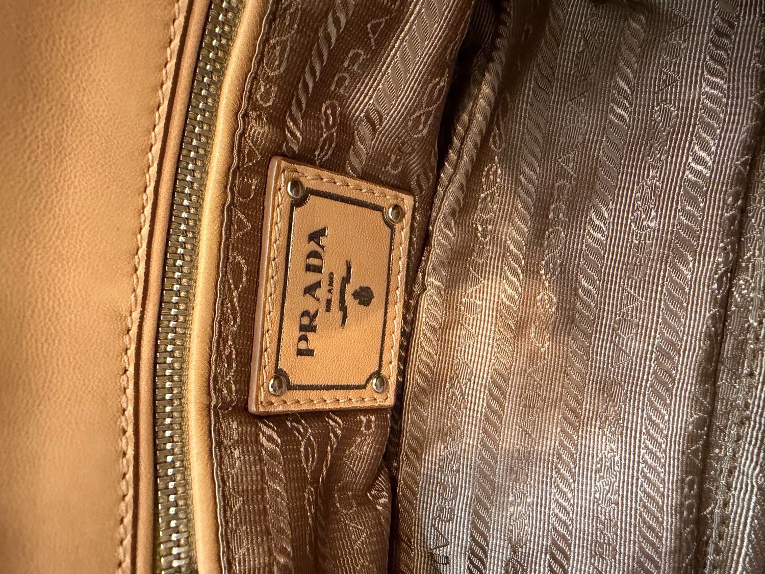 Prada Nappa Gaufre Flap Chain Shoulder Bag