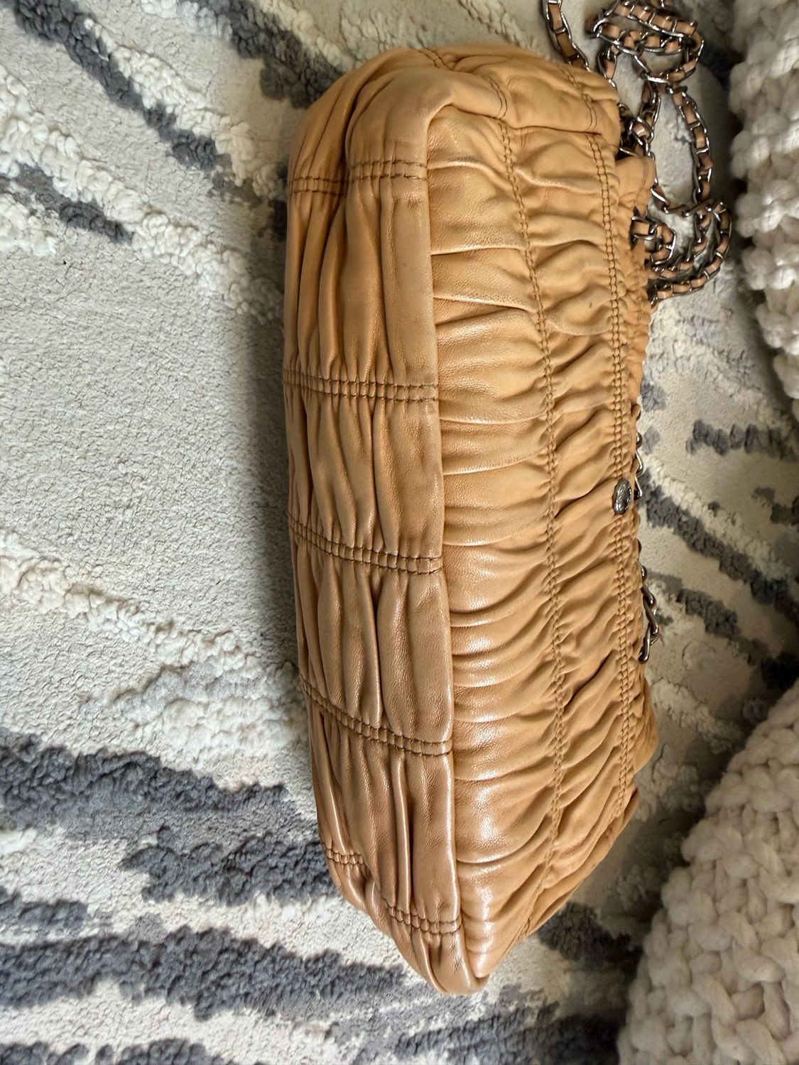 Prada Nappa Gaufre Flap Chain Shoulder Bag