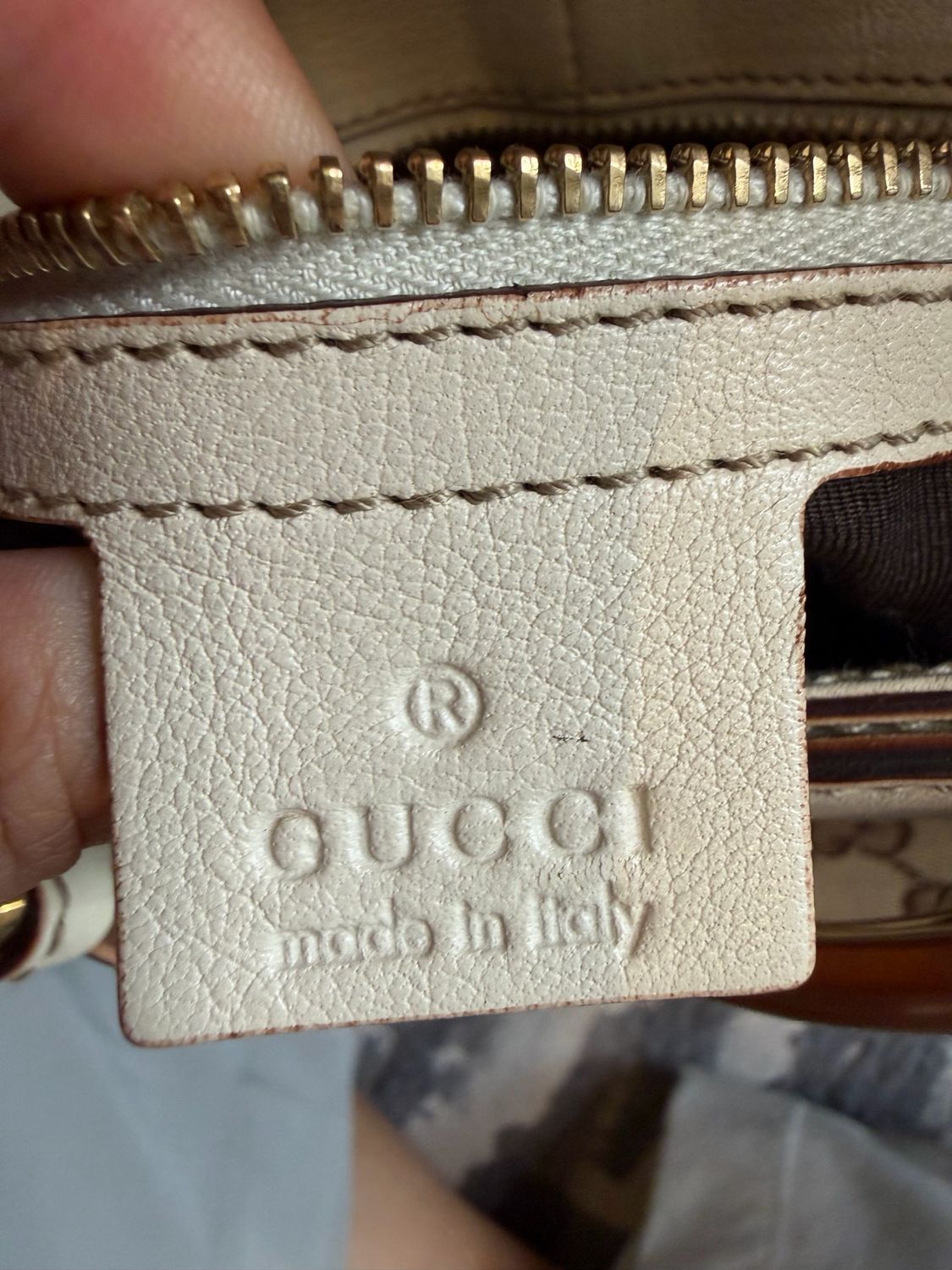 Gucci Monogram Canvas Horsebit Hobo Shoulder Braided Strap