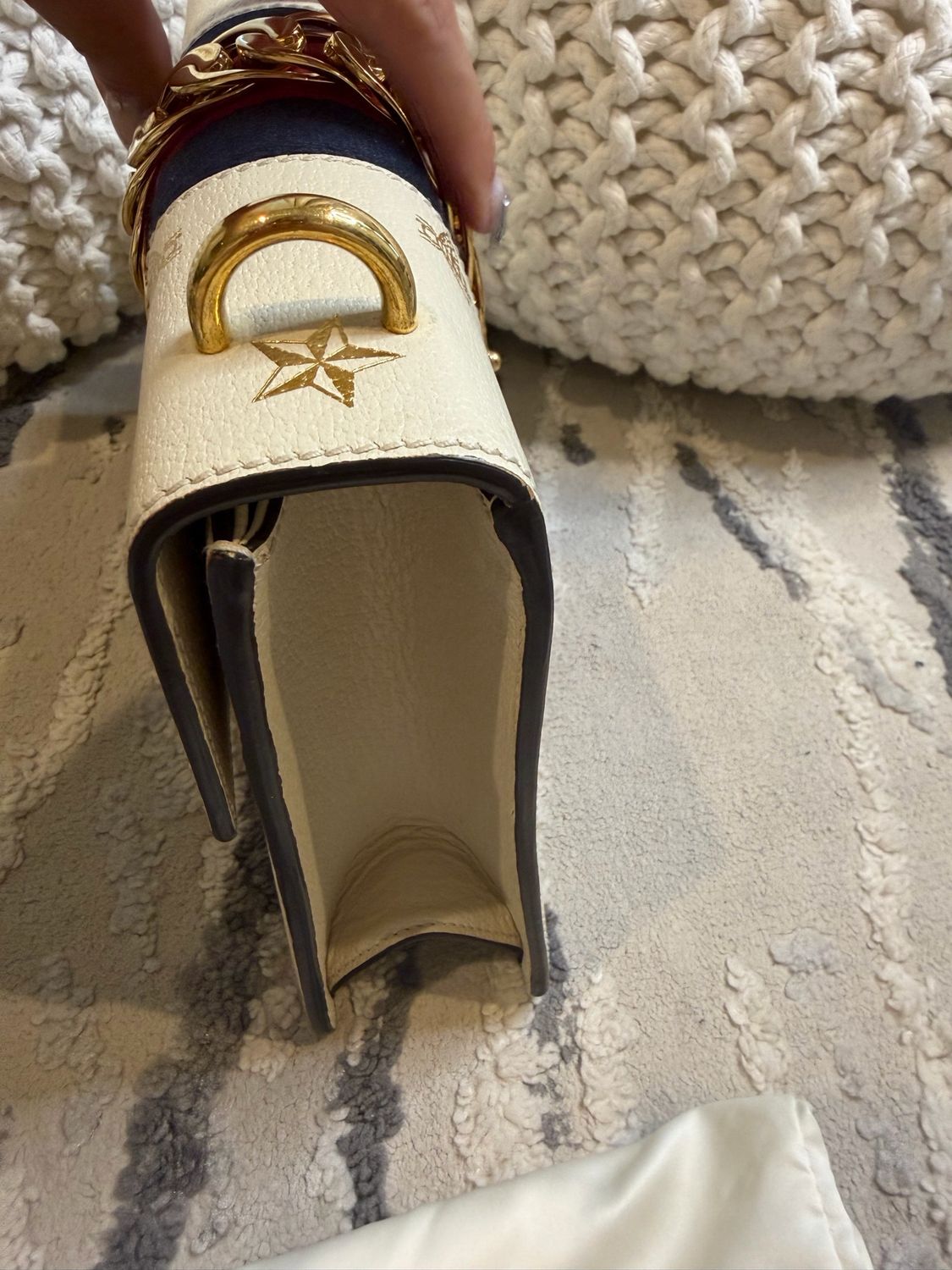 Gucci Sylvie Web Double Strap Crossbody Small Messenger Flap