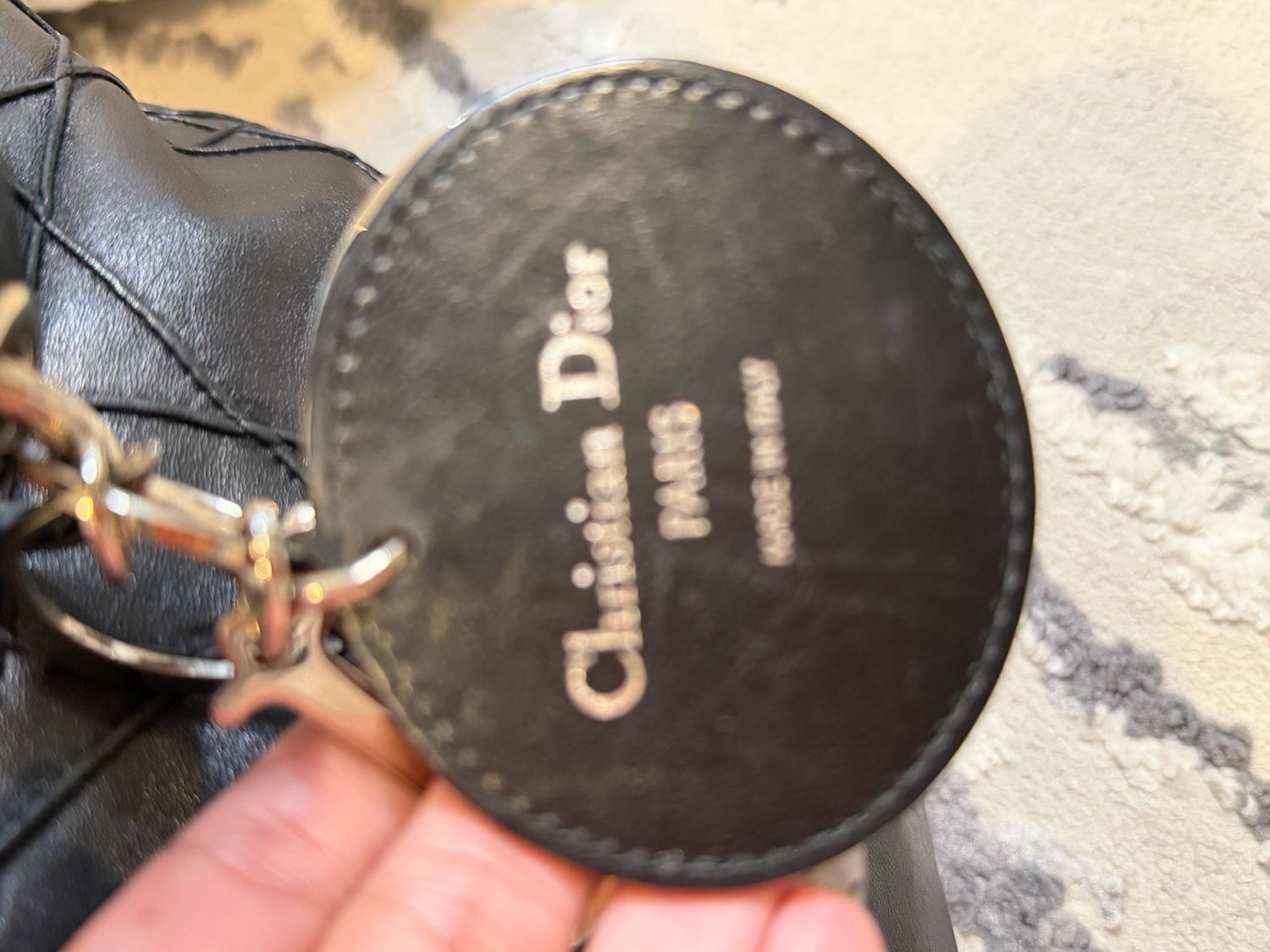 Christian Dior Cannage Top Handle Quilted Leather Granville