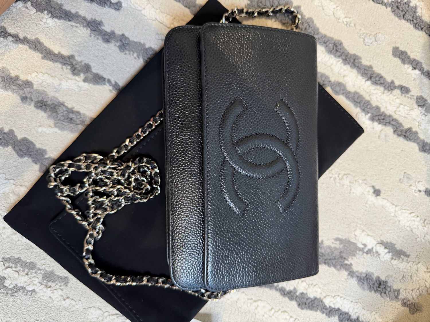 Chanel Timeless Wallet on Chain Caviar Crossbody Messenger