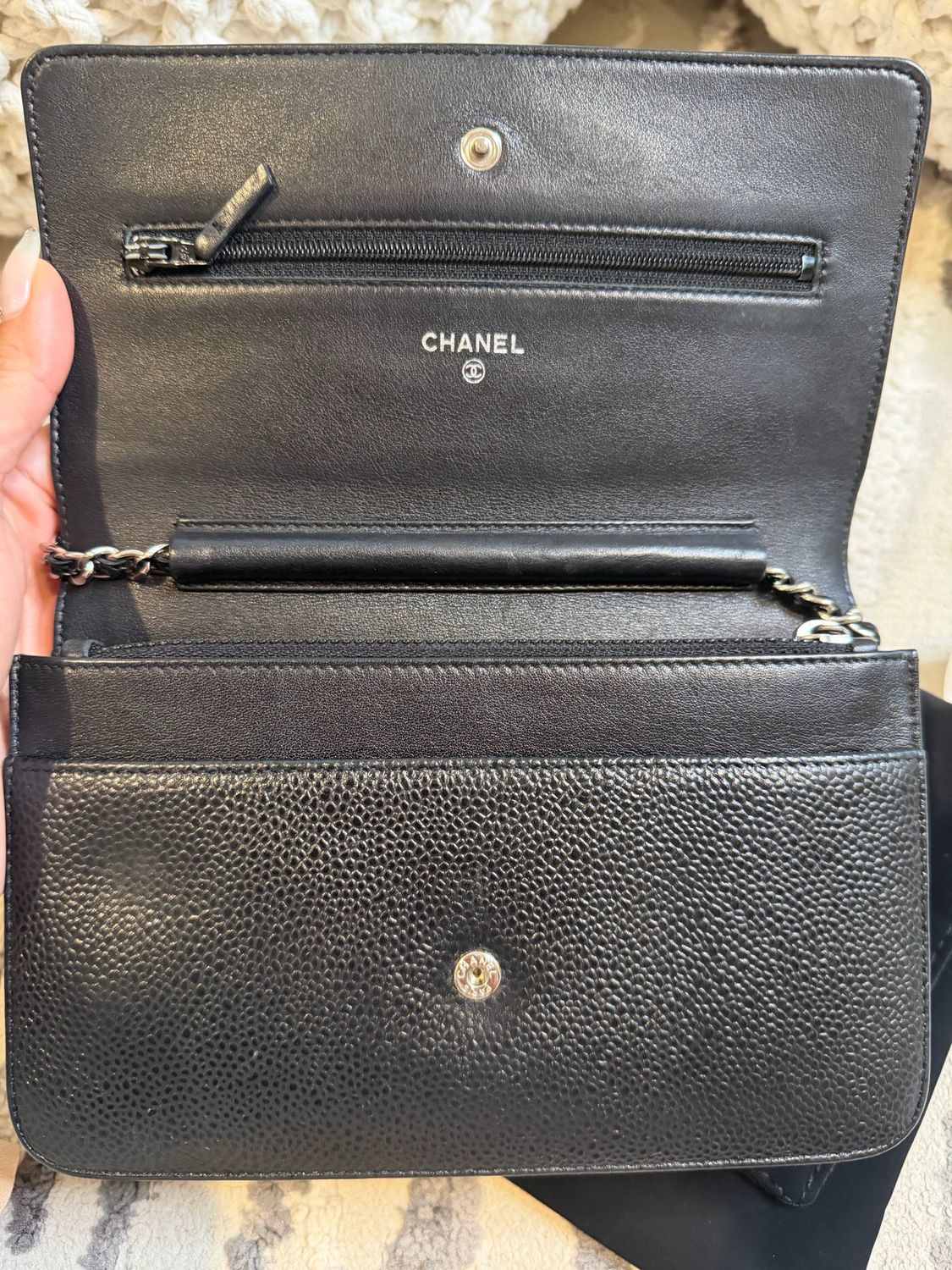 Chanel Timeless Wallet on Chain Caviar Crossbody Messenger