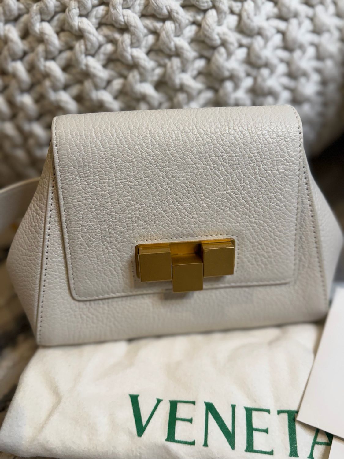 Bottega Venetta Leather Geometric Beltbag Bumbag