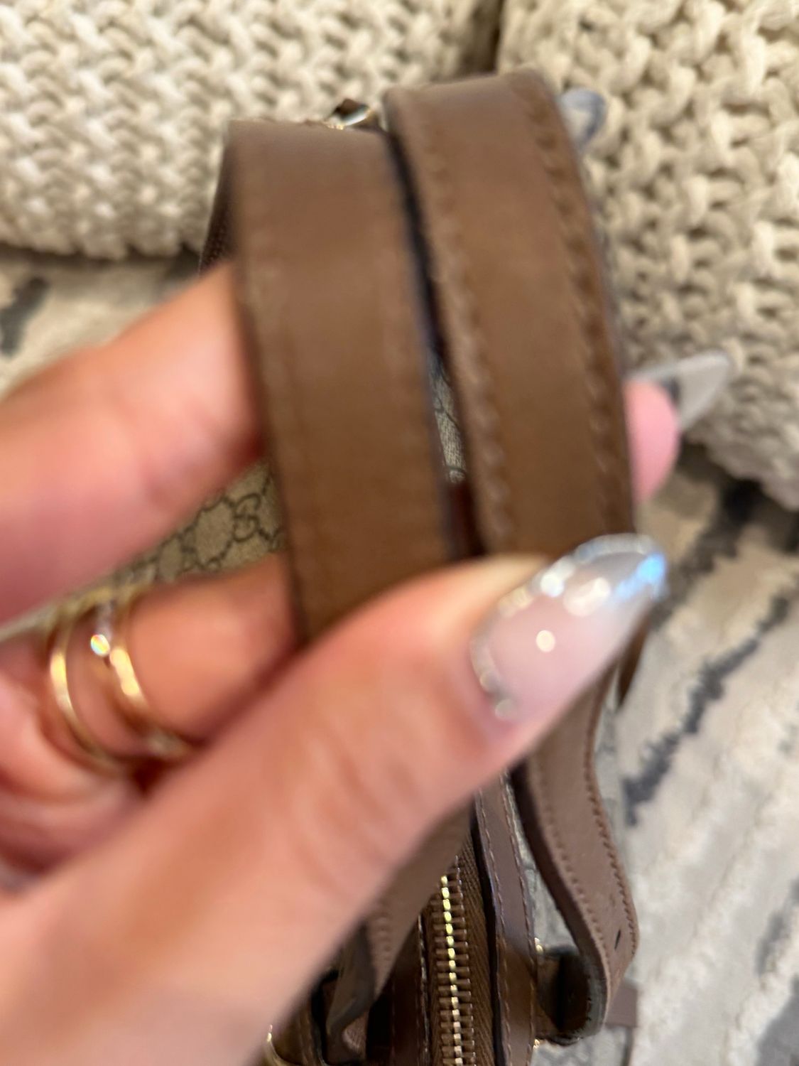 Gucci Monogram Supreme Tote Dome Crossbody Messenger