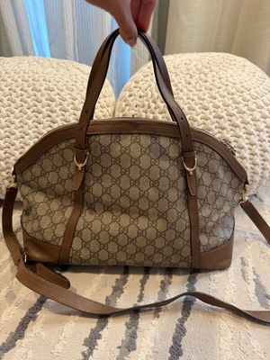 Gucci Monogram Supreme Tote Dome Crossbody Messenger