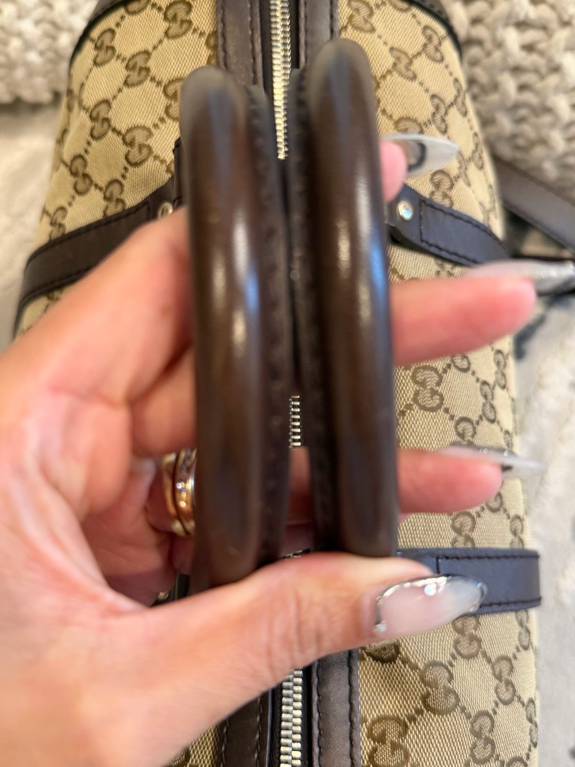 Gucci Joy Boston Bowler Messenger Canvas Crossbody