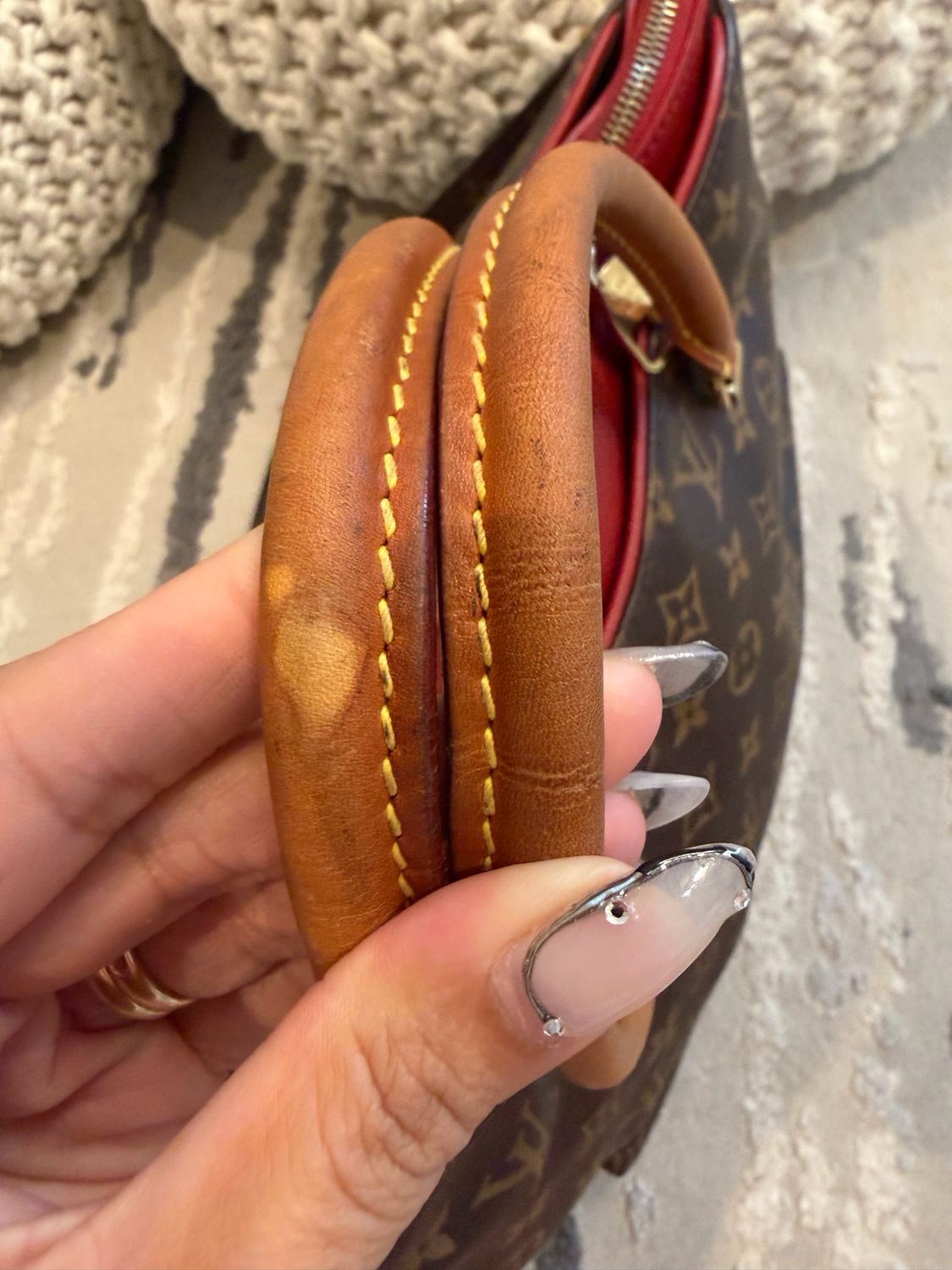 Louis Vuitton Monogram Cerise Pallas Mm Shoulder Hobo