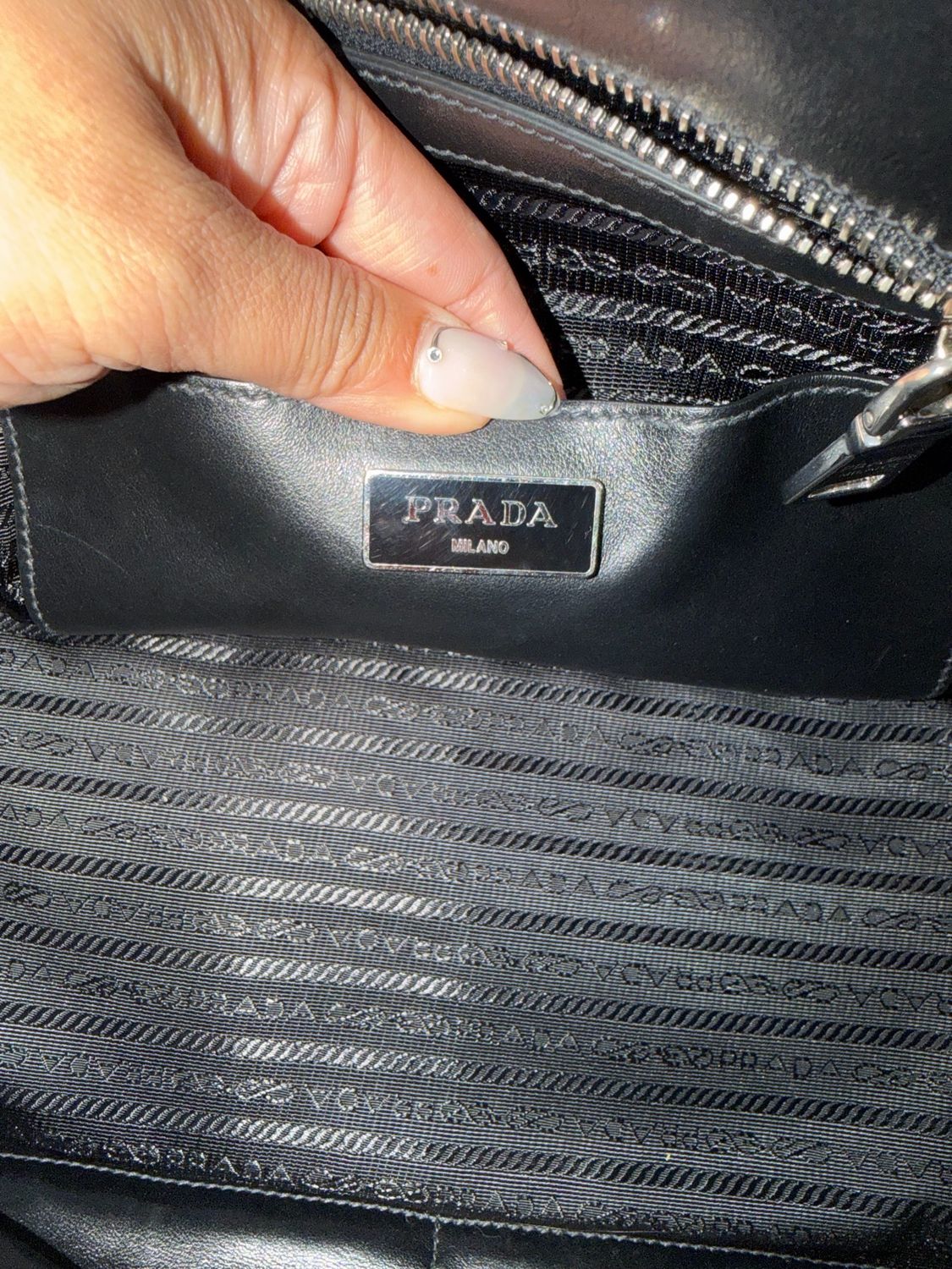 Prada Black Leather Quilted Garden Party Crossbody Messenger