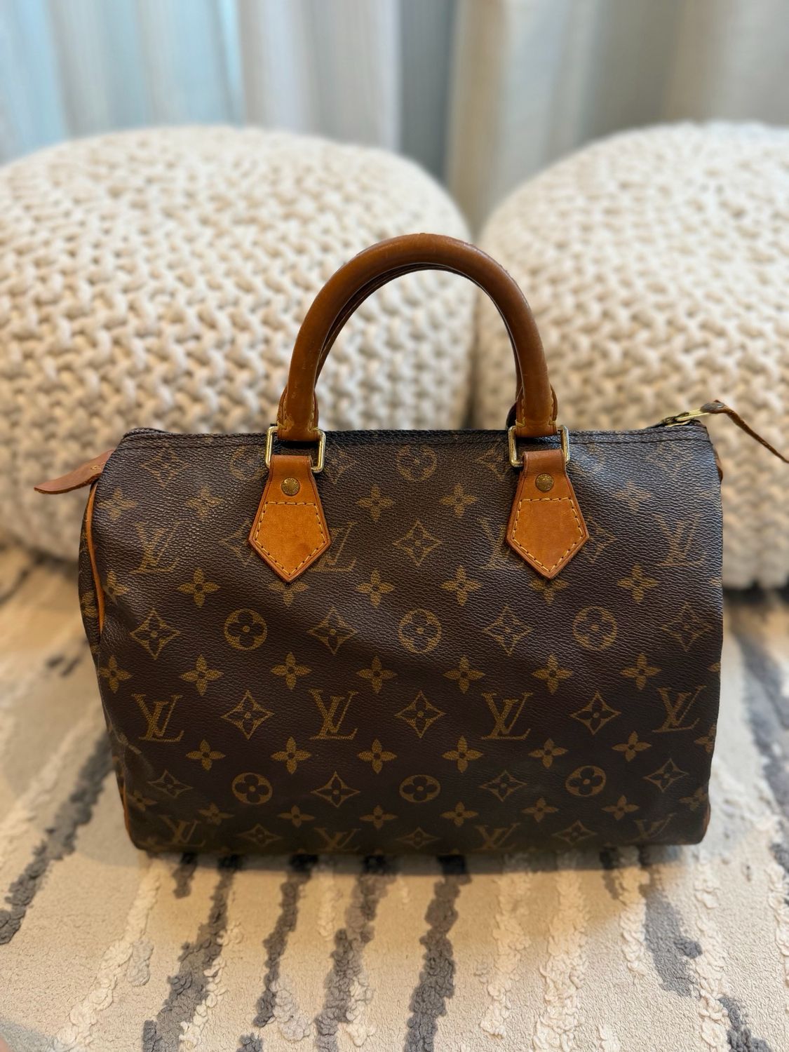 Louis Vuitton Monogram Speedy 30 Boston Bowler Satchel Top Handle