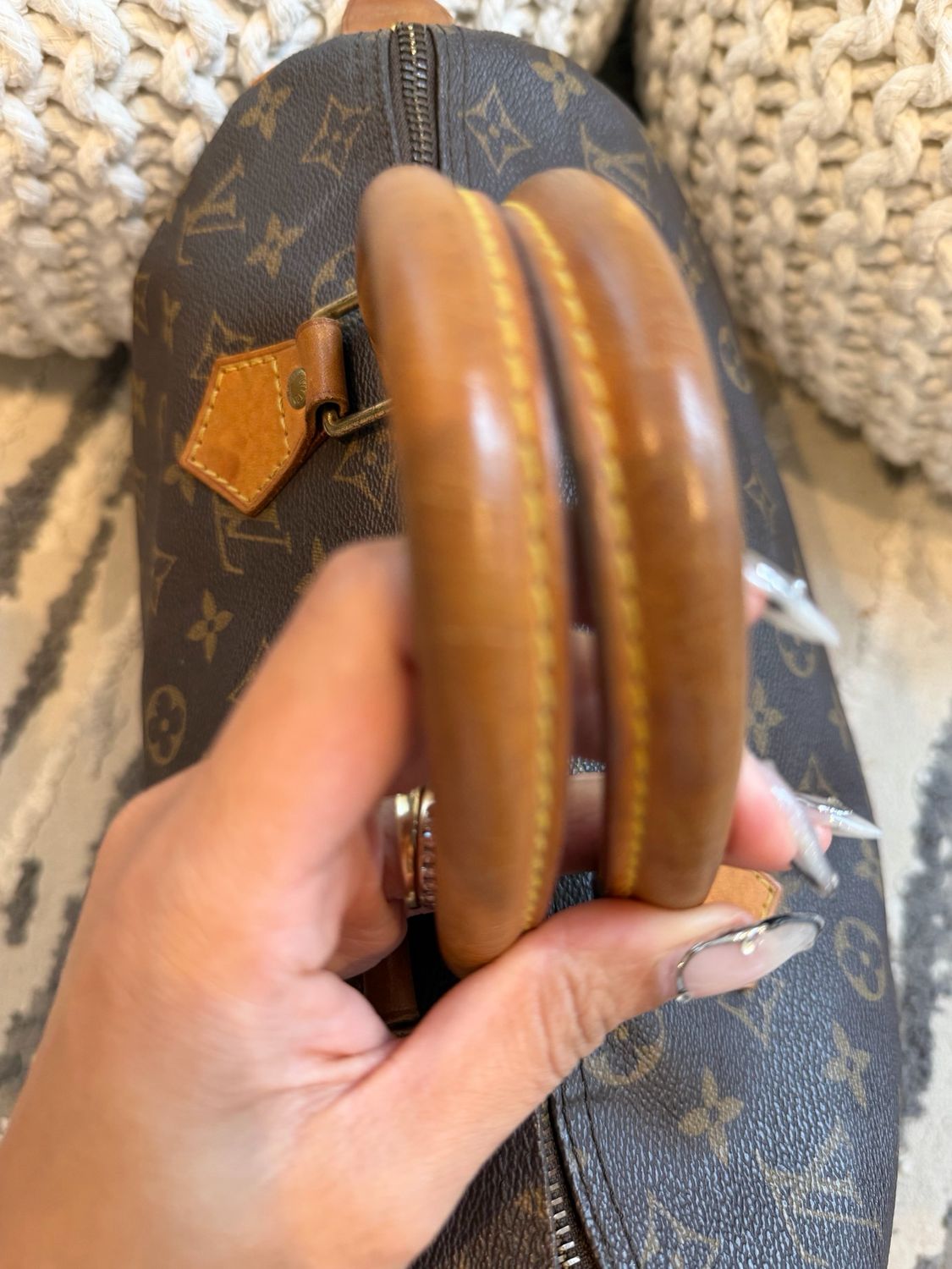 Louis Vuitton Monogram Speedy 30 Boston Bowler Satchel Top Handle