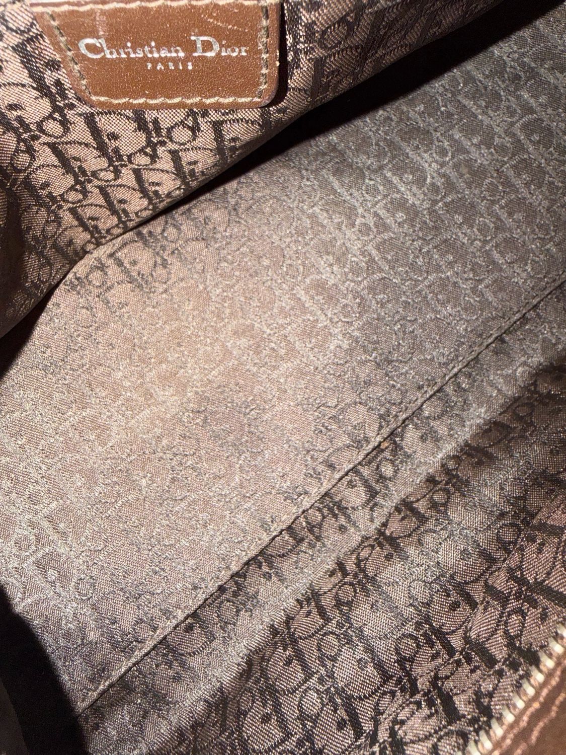 Christian Dior Calfskin Hobo Shoulder Flight Bag