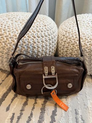 Christian Dior Calfskin Hobo Shoulder Flight Bag