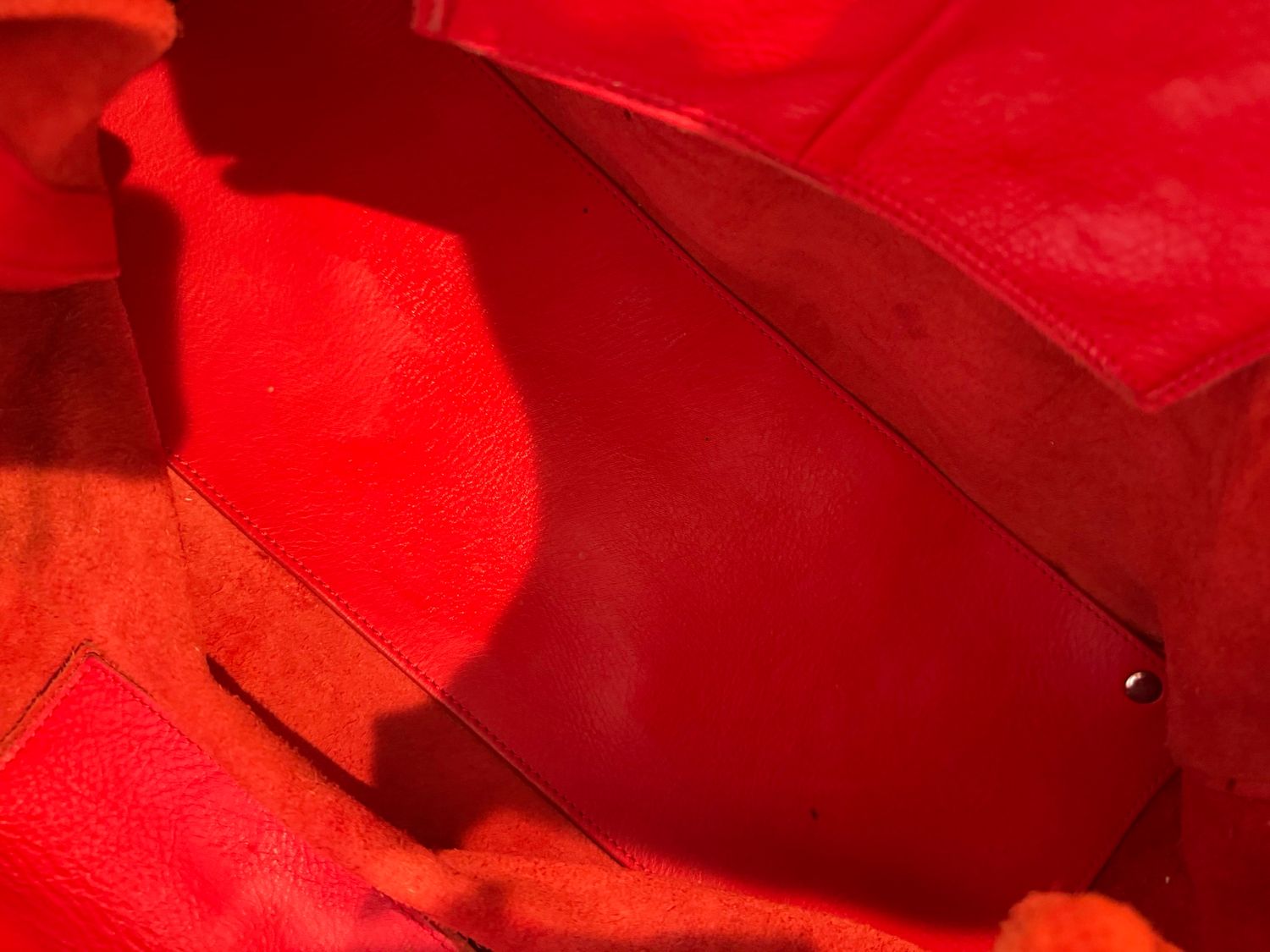 Balenciaga Papier A4 Tote Shoulder Bag Coquelicot Red