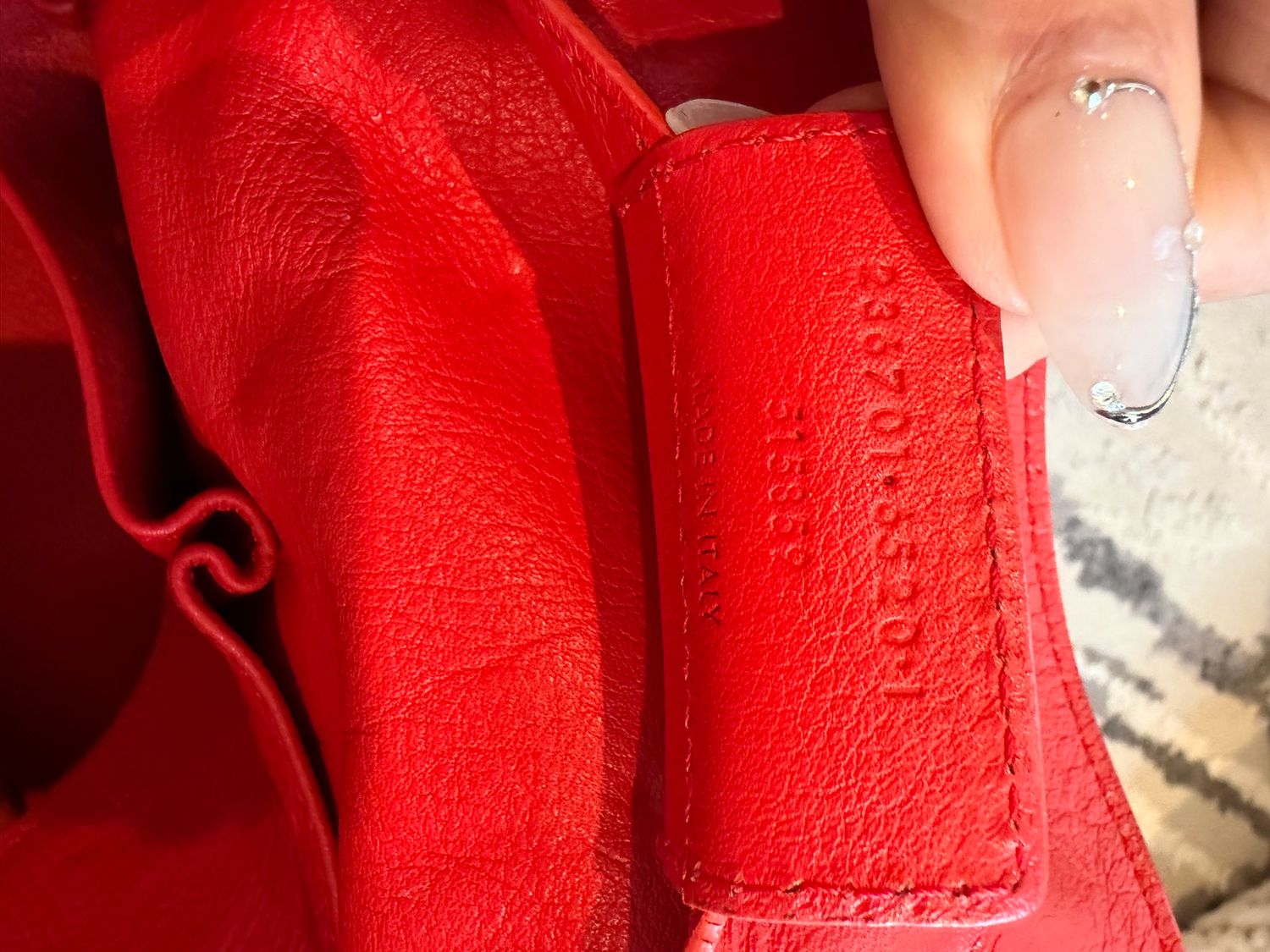 Balenciaga Papier A4 Tote Shoulder Bag Coquelicot Red