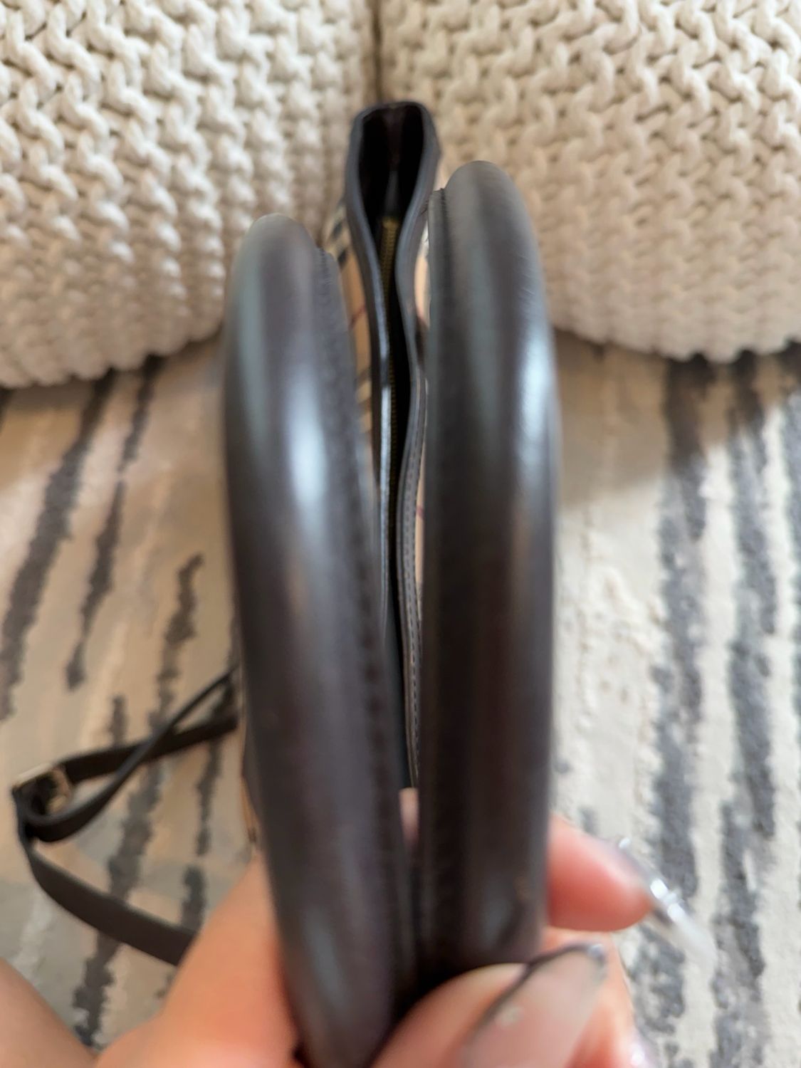 Burberry Haymarket Check Newfield Tote Crossbody