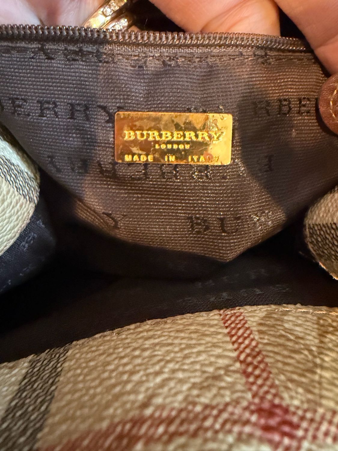 Burberry Vintage Check Backpack Small