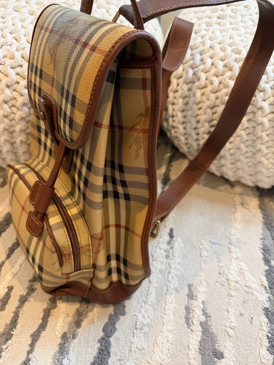 Burberry Vintage Check Backpack Small