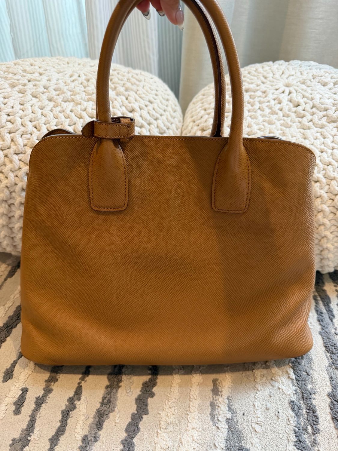 Prada Saffiano Promenade Tote Crossbosy Messenger