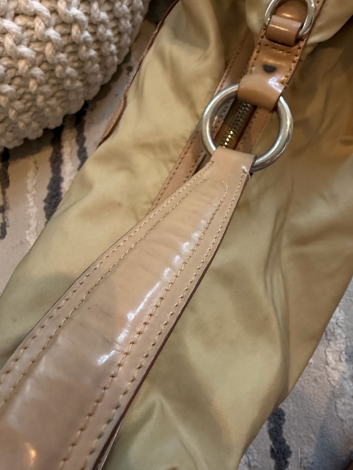 Prada Nylon Tessuto Jacquard Hobo Shoulder