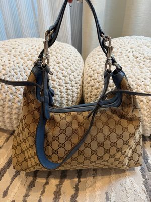 Gucci Monogram Canvas Icon Bit Hobo Shoulder Bag