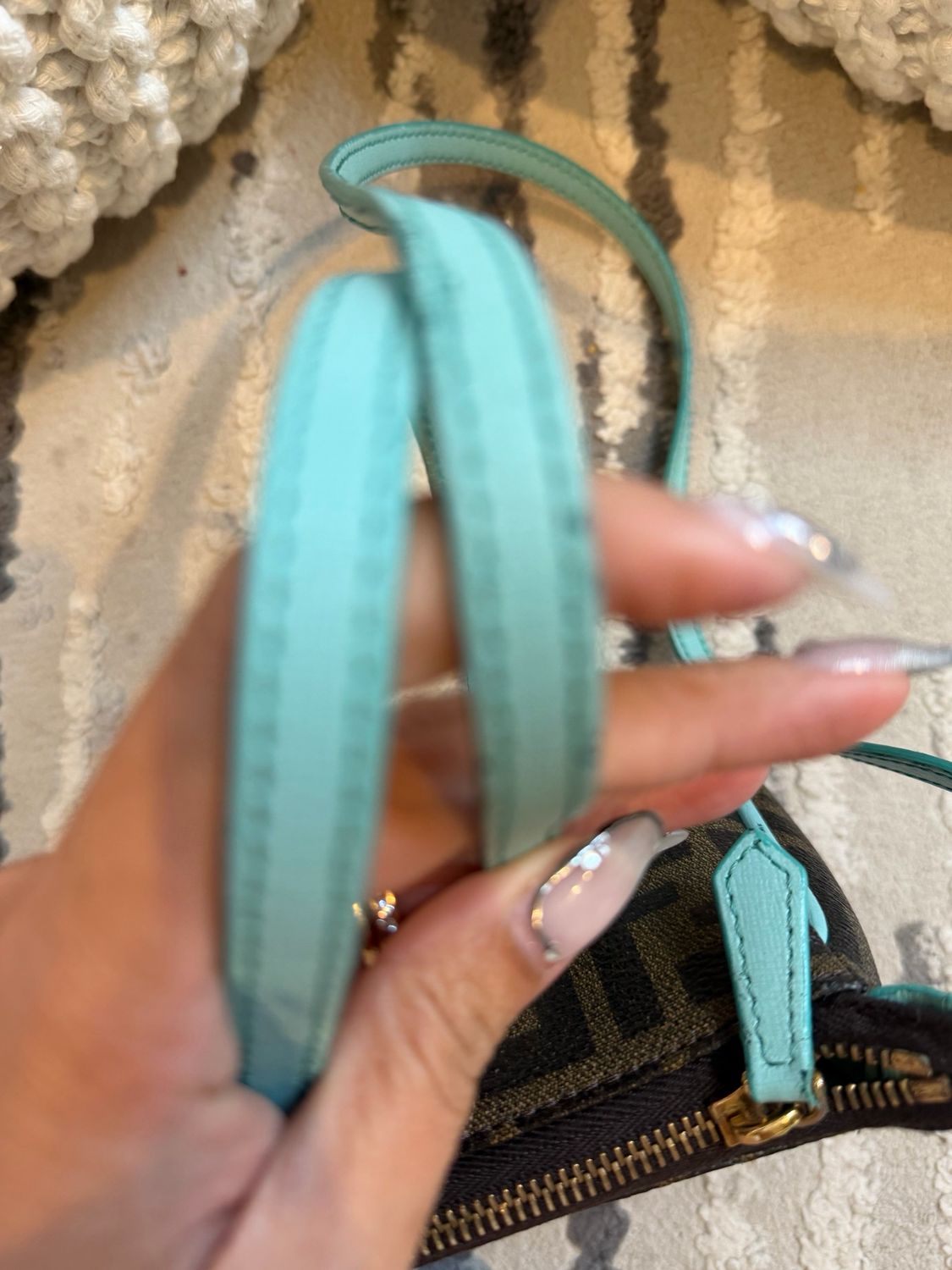 Fendi Zucca Clutch Crossbody Messenger