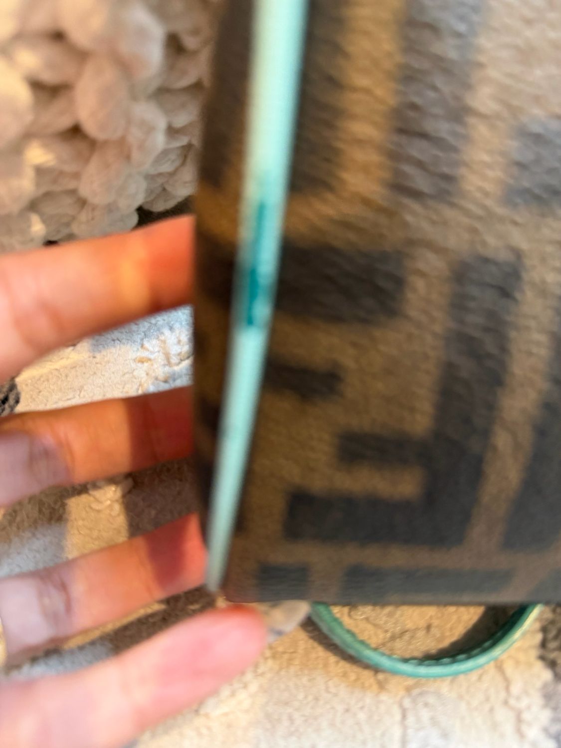 Fendi Zucca Clutch Crossbody Messenger