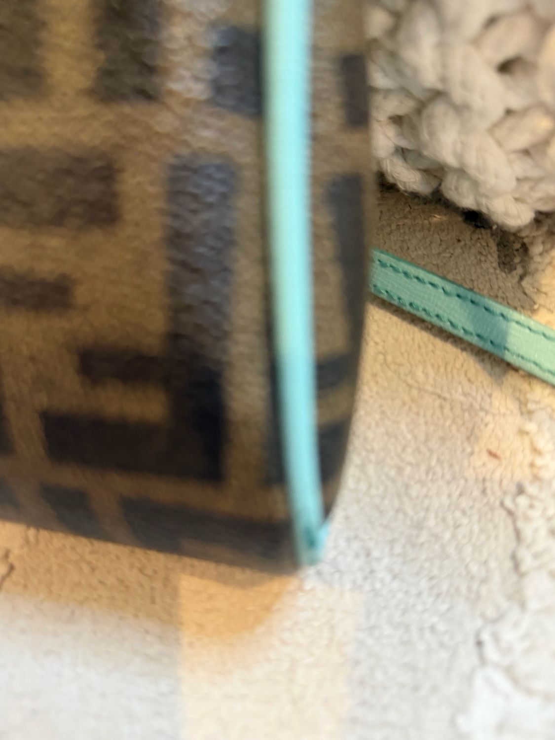 Fendi Zucca Clutch Crossbody Messenger