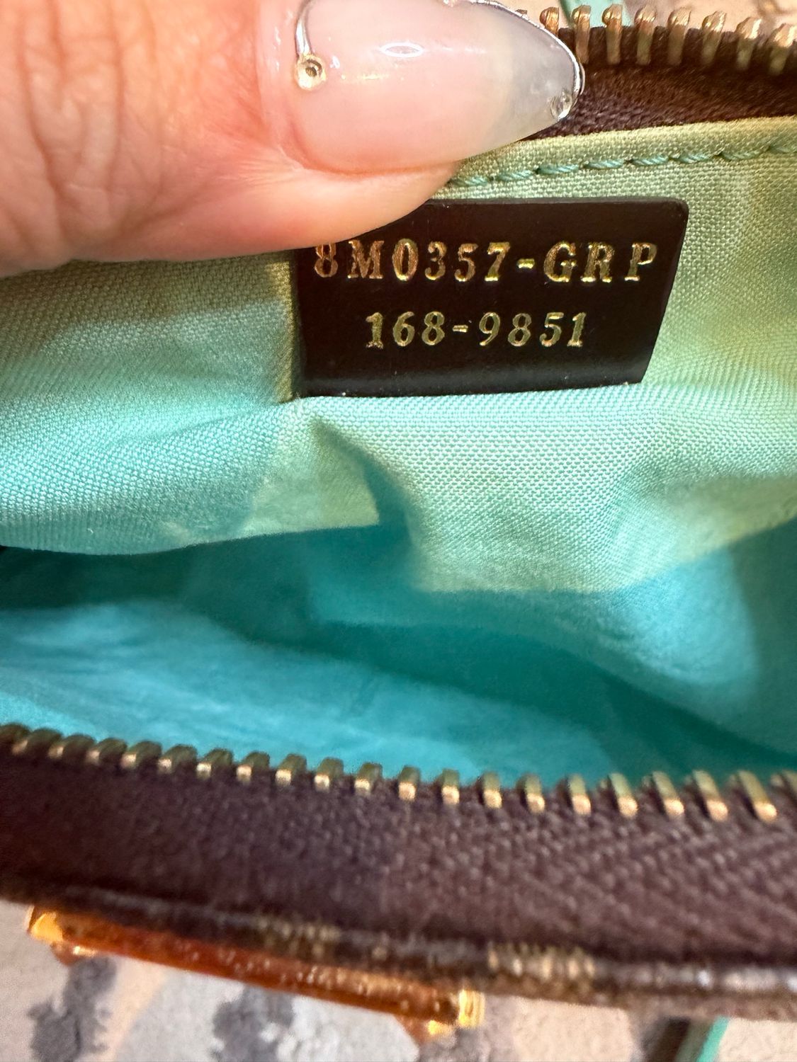 Fendi Zucca Clutch Crossbody Messenger