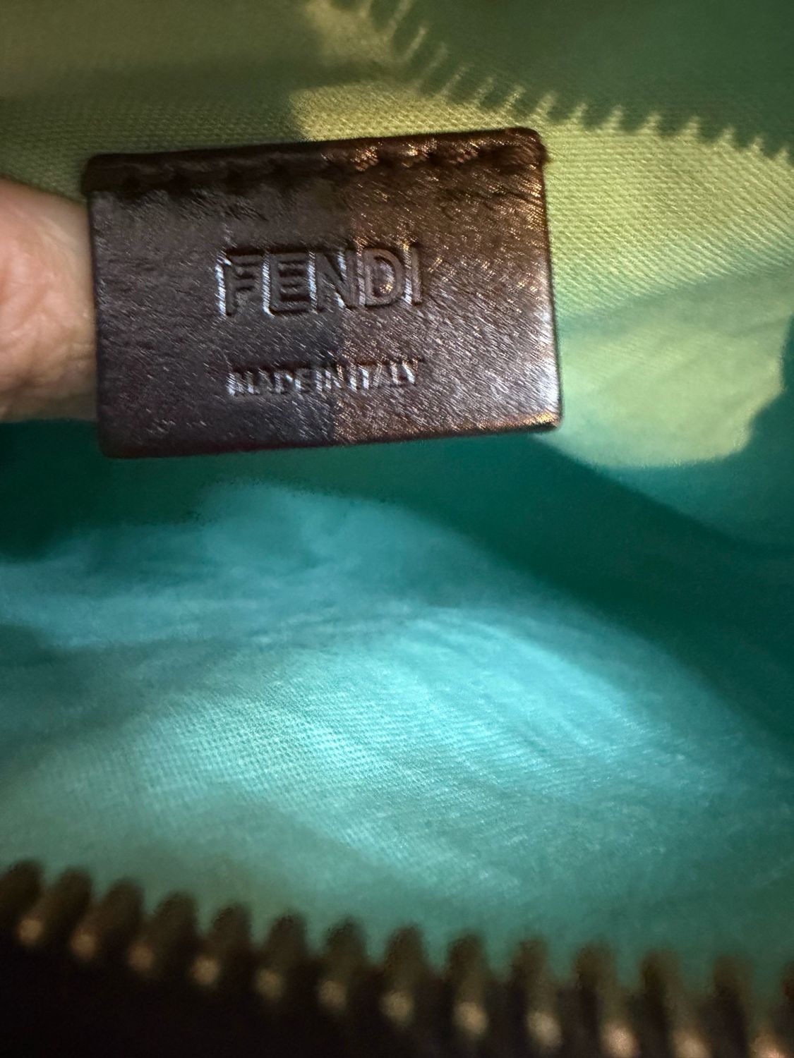 Fendi Zucca Clutch Crossbody Messenger