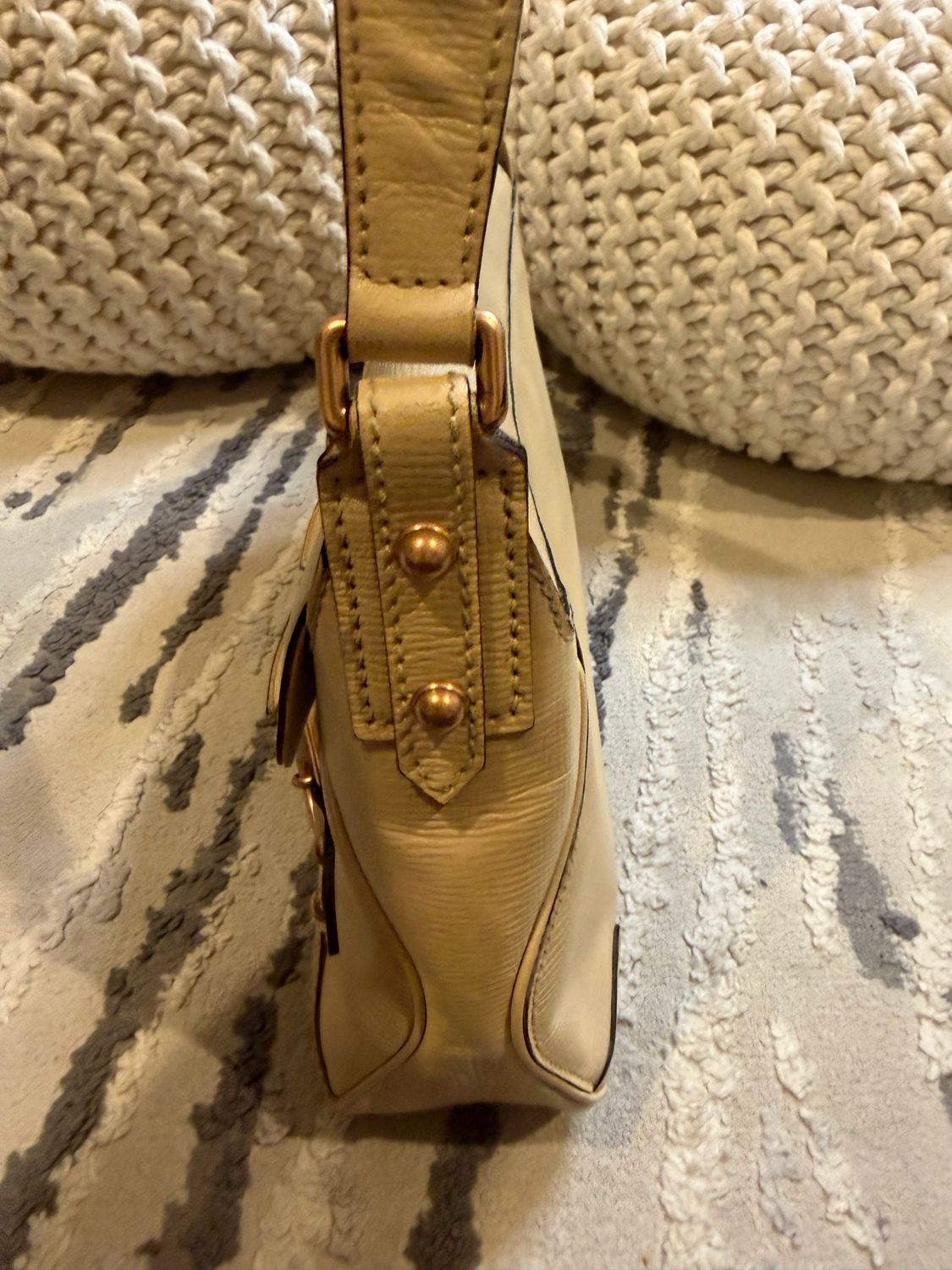 Gucci Horsebit Leather Chain Link Hobo Shoulder