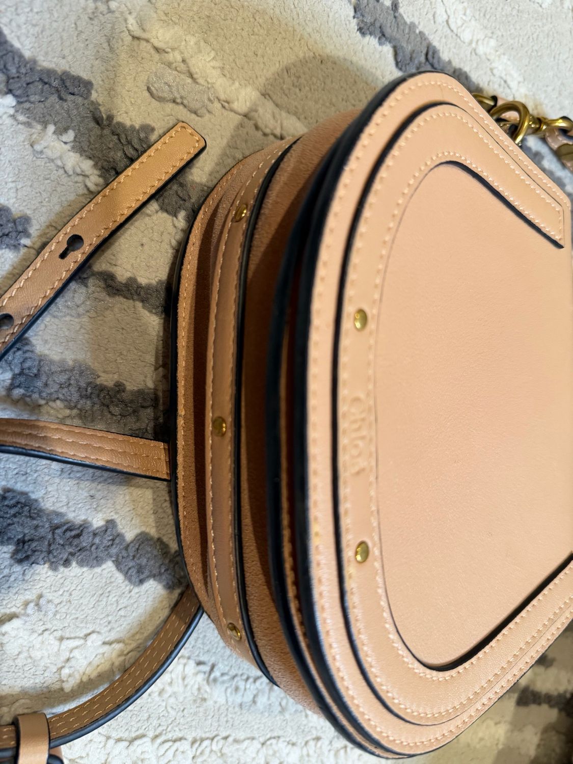 Chloe Nile Calfskin Suede Crossbody Messenger