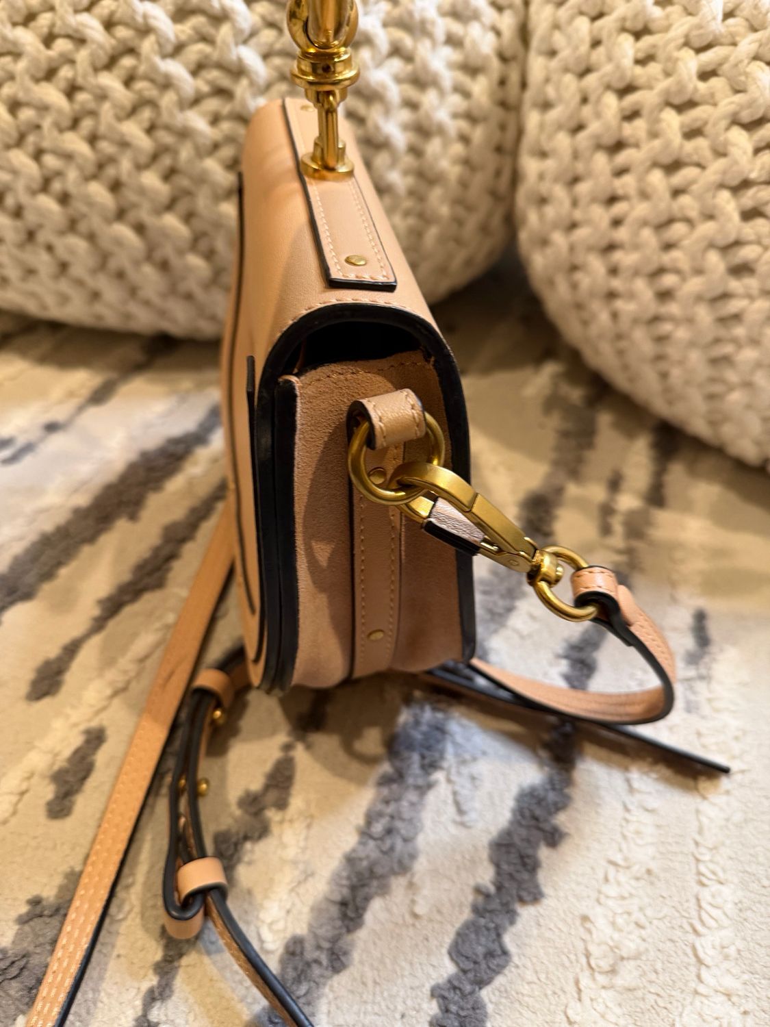 Chloe Nile Calfskin Suede Crossbody Messenger