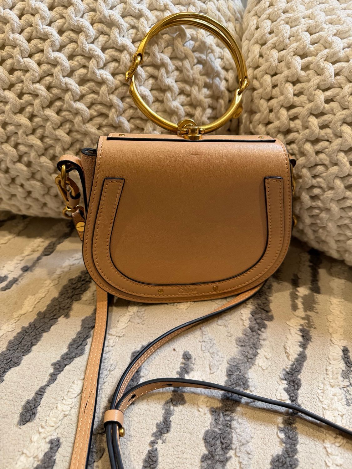 Chloe Nile Calfskin Suede Crossbody Messenger