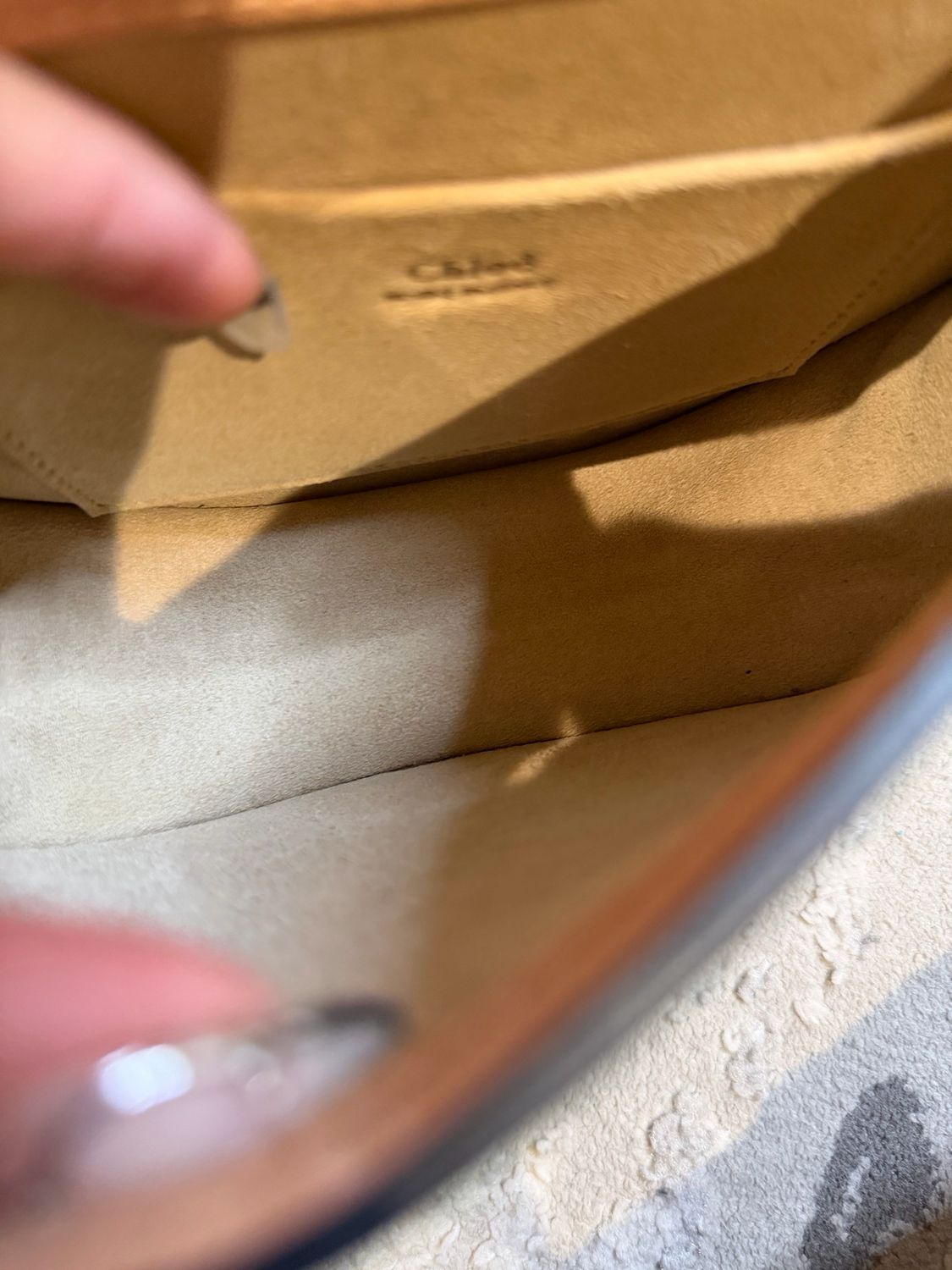 Chloe Nile Calfskin Suede Crossbody Messenger