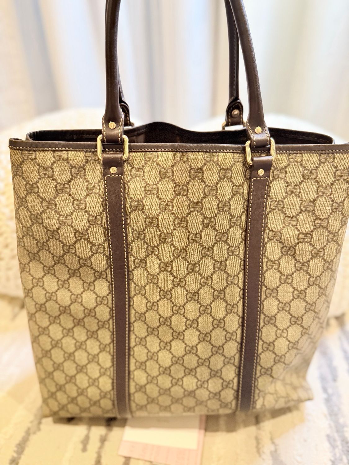 Gucci Supreme Monogram Vertical Tote