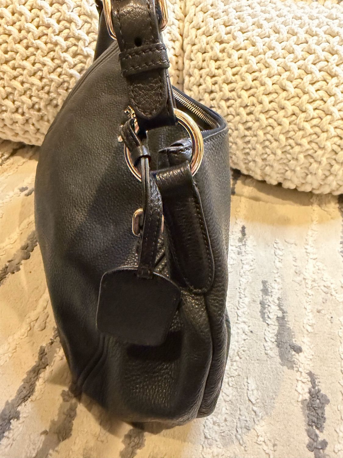 Prada Vitello Phenix Hobo Shoulder Bag