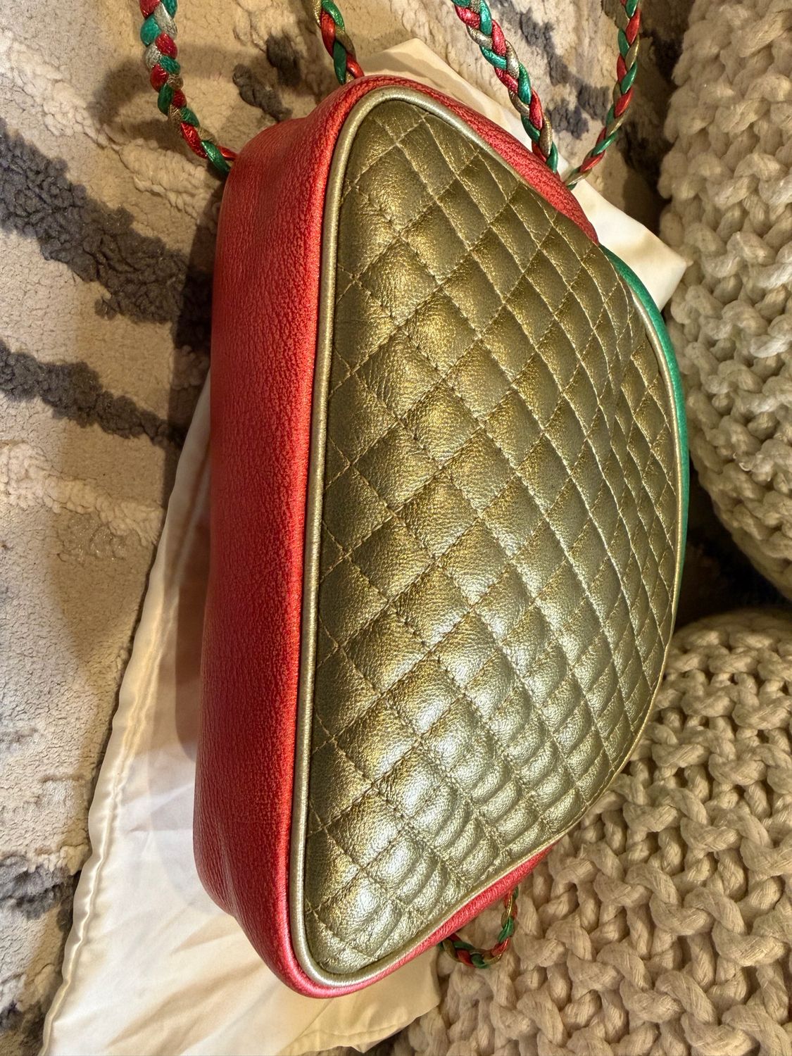Gucci Trapuntata Camera Bag Crossbody Multicolor