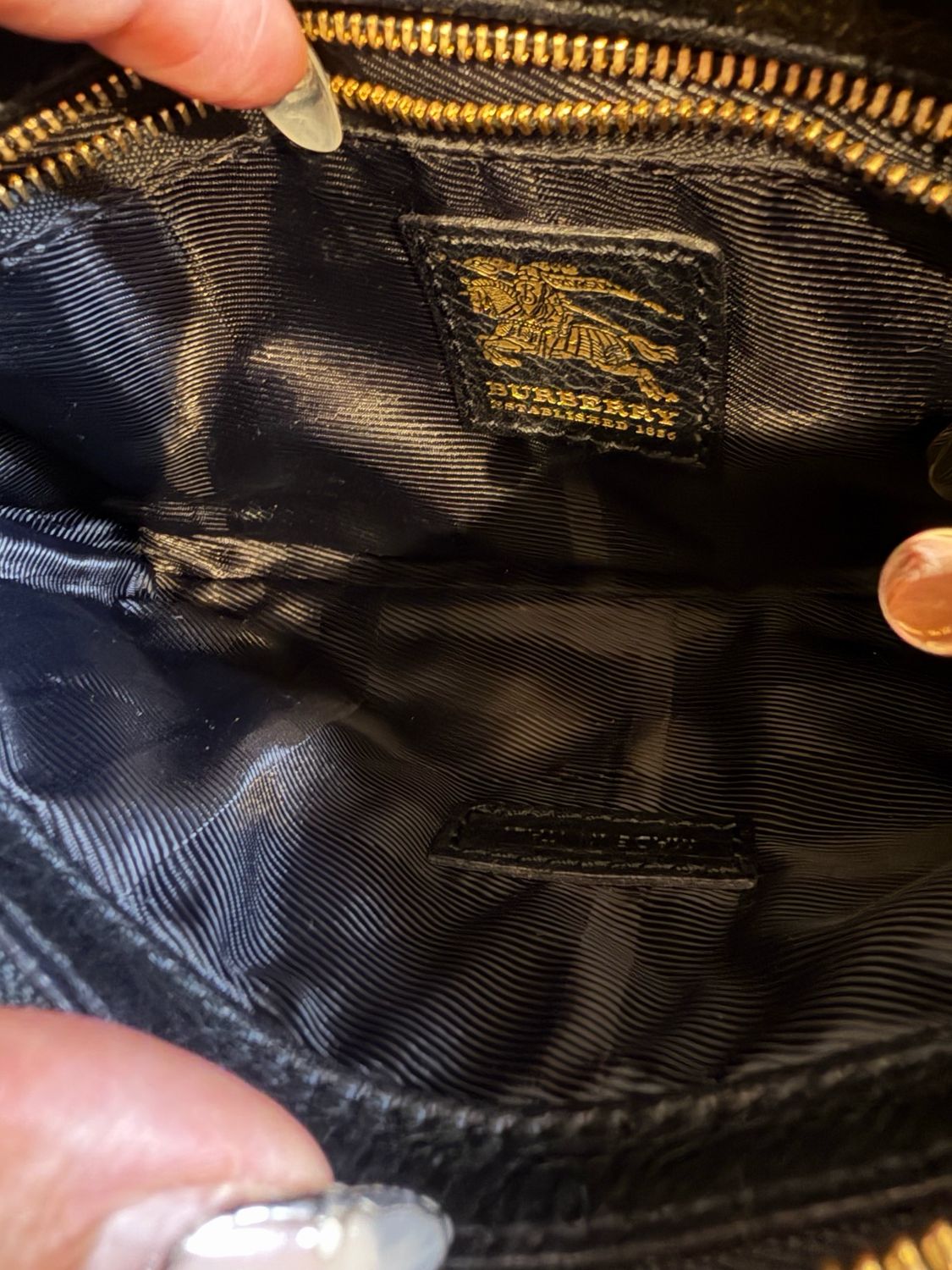 Burberry Hobo House Check Canvas And Leather Quilted 