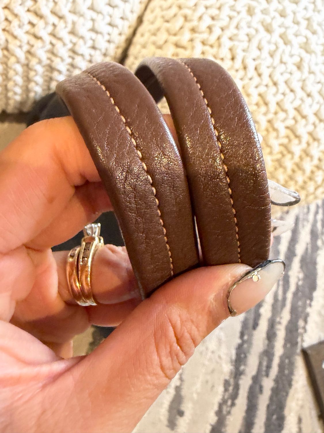 Prada Jacquard Denim Tote Shoulder Bag