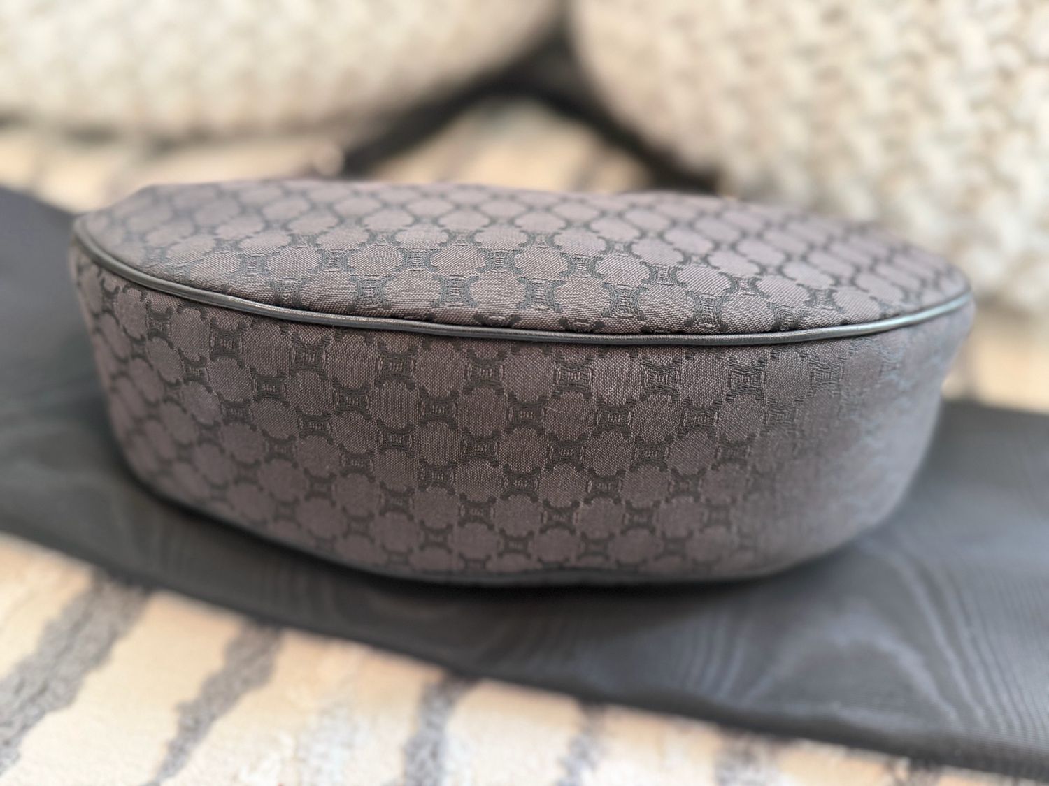 Celine Macadam Canvas Hobo Ava Shoulder Bag