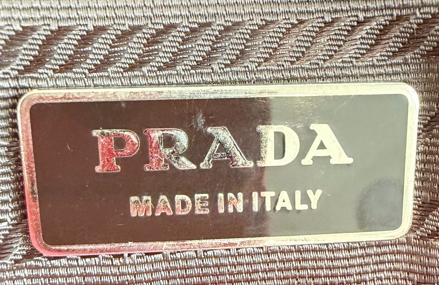 Prada Pebbled Leather Hobo Red Shoulder Bag