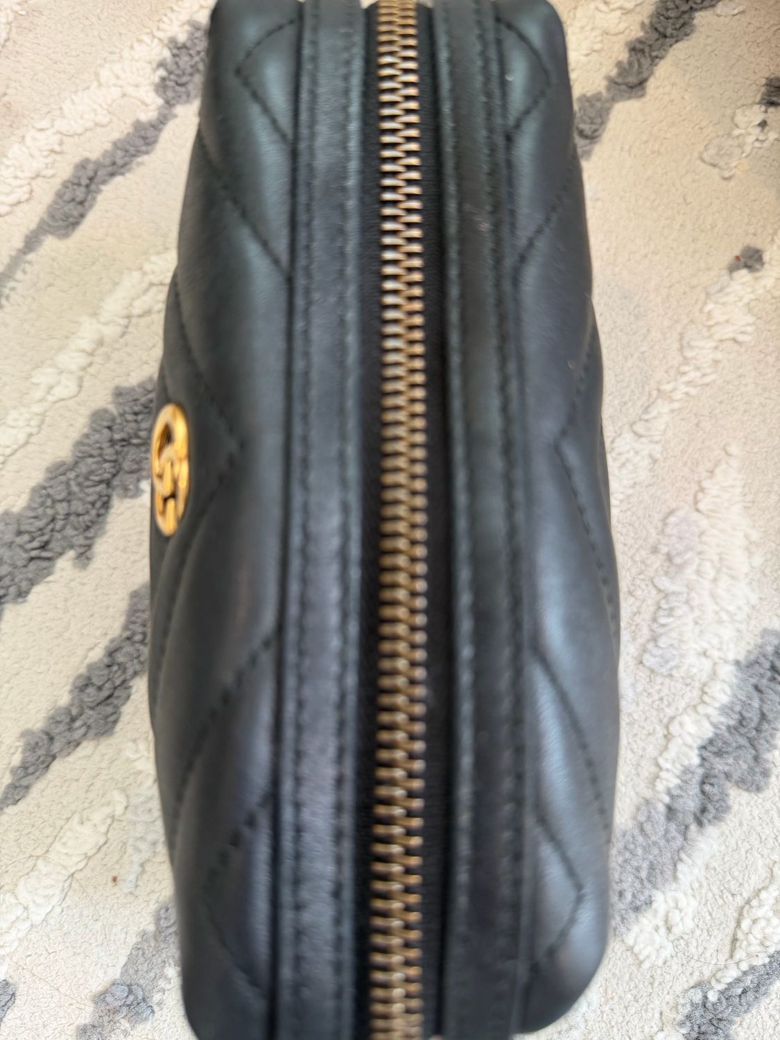 Gucci Marmont Mini Pouch Cosmetic Case Black