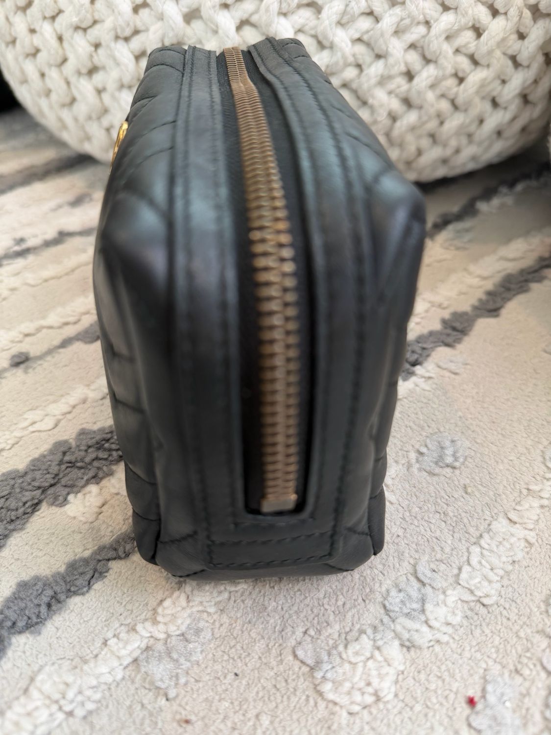 Gucci Marmont Mini Pouch Cosmetic Case Black