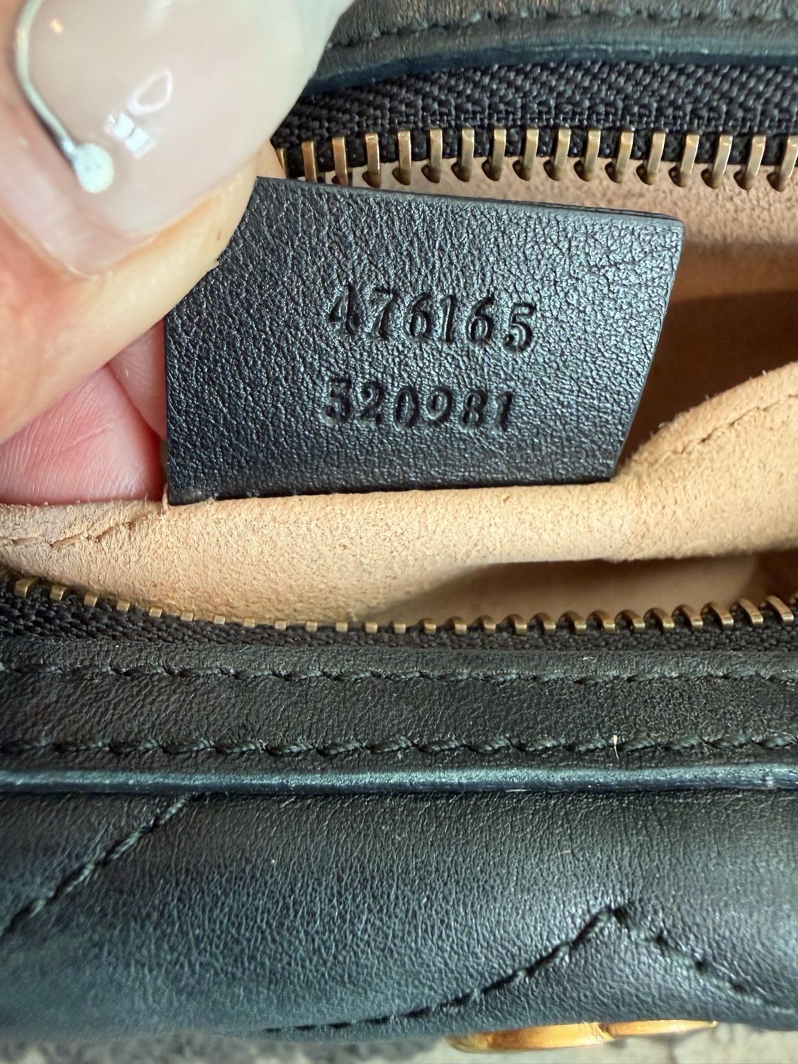 Gucci Marmont Mini Pouch Cosmetic Case Black