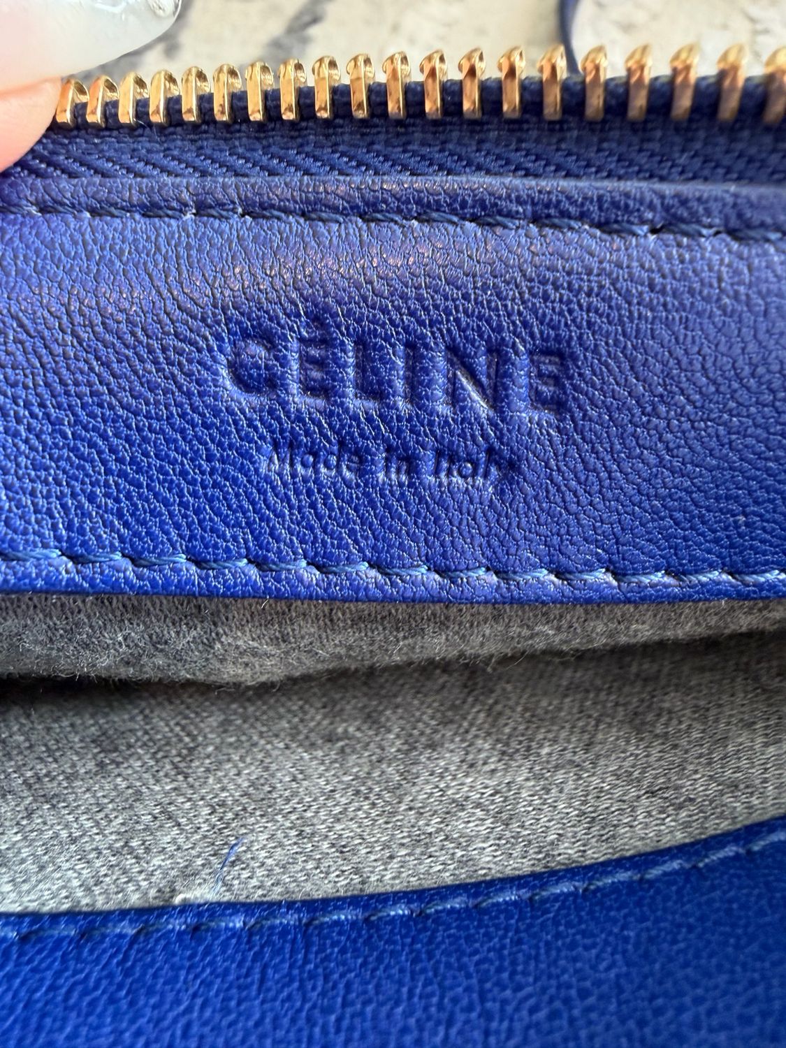 Celine Trio Lambskin Crossbody Messenger Small
