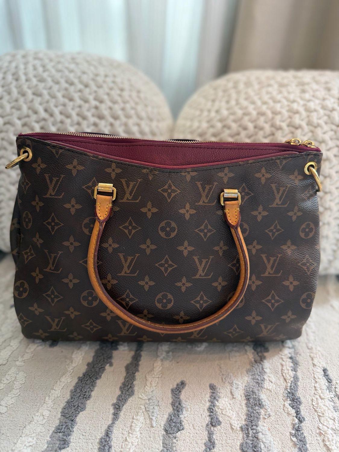 Louis Vuitton Monogram Pallas Mm Tote