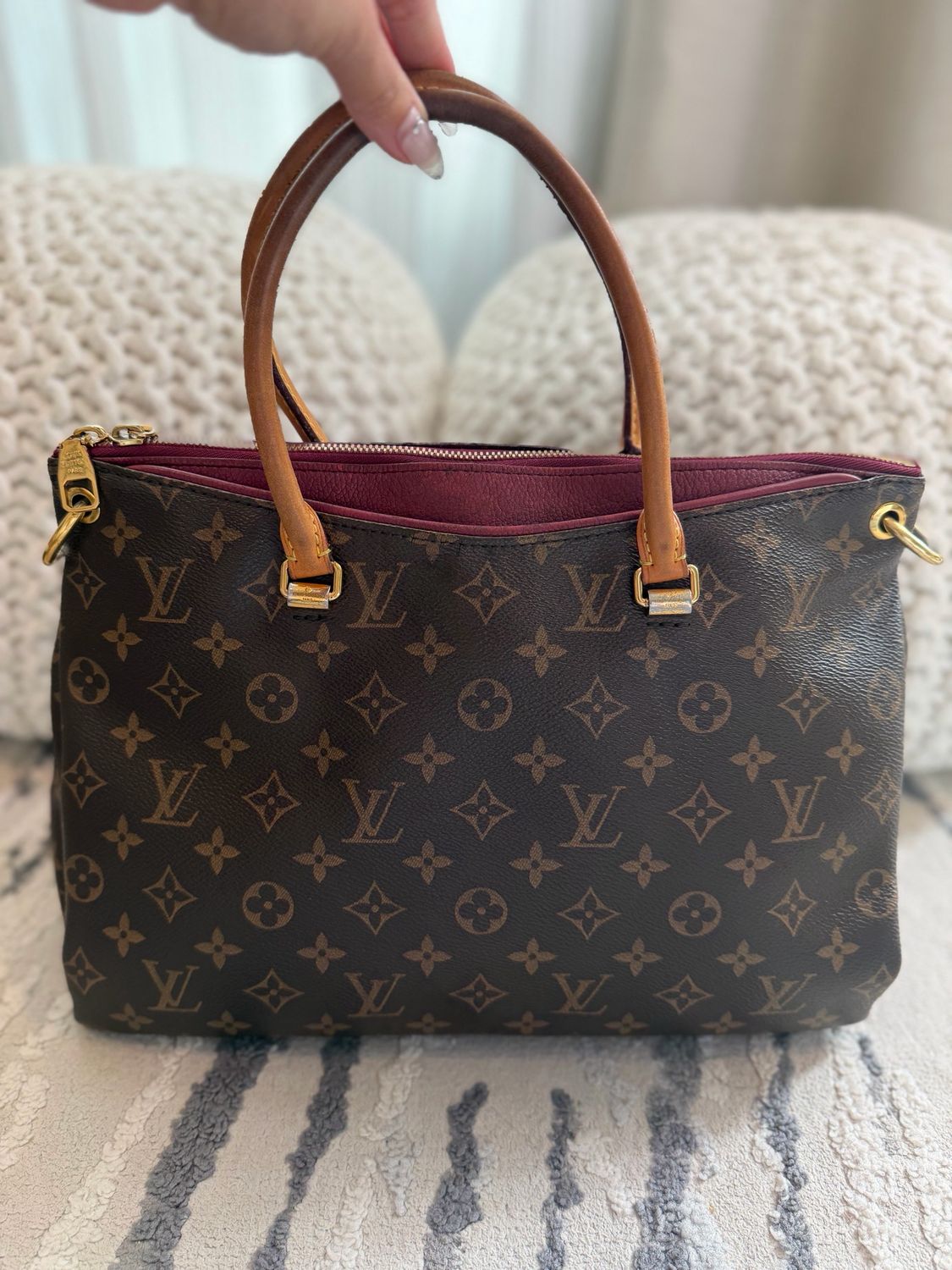 Louis Vuitton Monogram Pallas Mm Tote