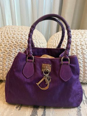 Christian Dior Diorissimo Love Purple Tote Shoulder