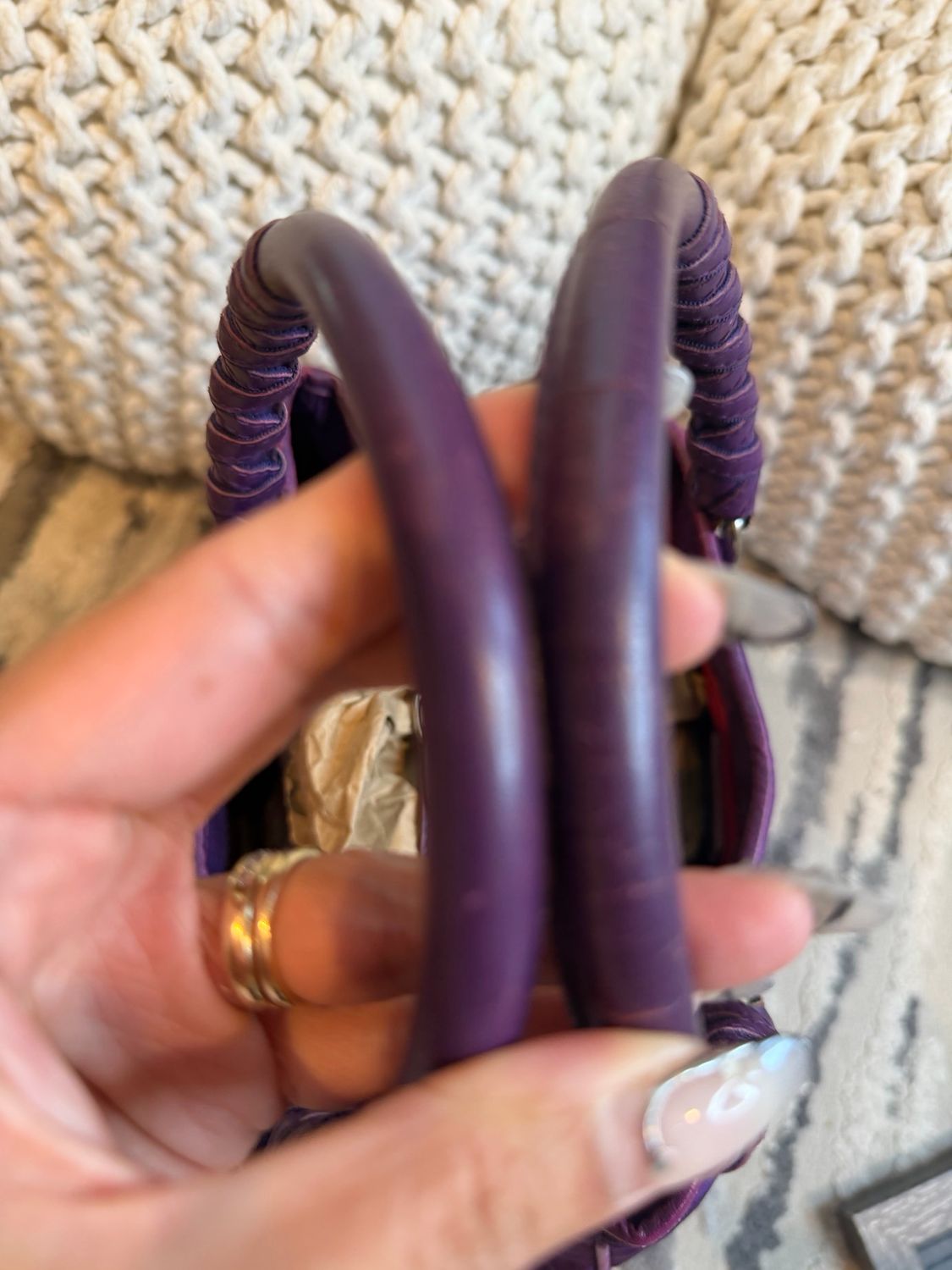 Christian Dior Diorissimo Love Purple Tote Shoulder